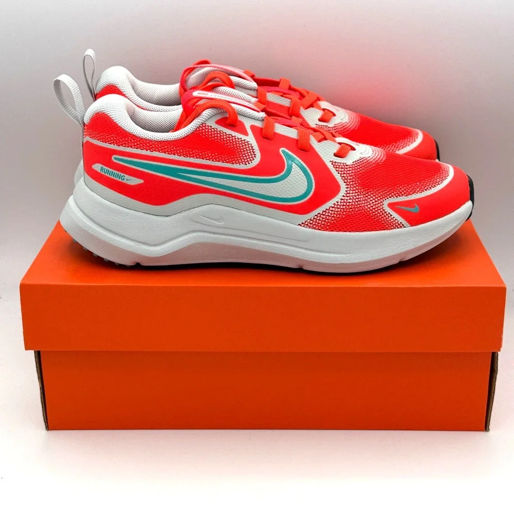 Nike Cosmic Runner (GS) Shoes Youth 3.5Y Bright Crimson Teal Running HM4402 600
